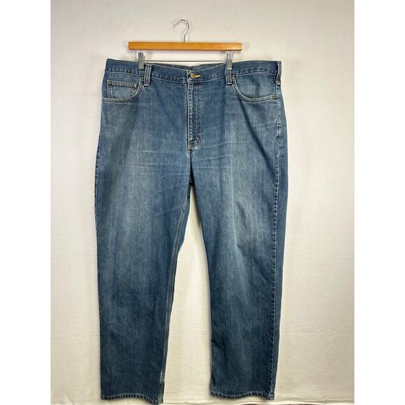 Men Carhartt Work Wear Jeans - Size 42 x 32  ￼Rodeo Cowboy Western - Picture 1 of 13